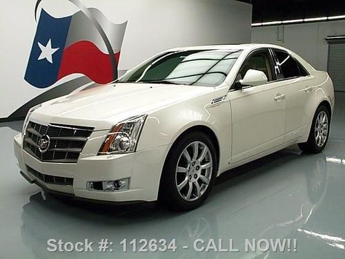 2008 cadillac cts climate leather pano sunroof bose 56k texas direct auto