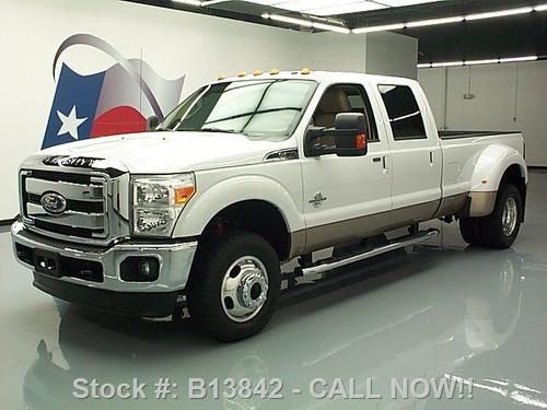 2011 ford f350 lariat crew 4x4 diesel dually tow 51k mi texas direct auto