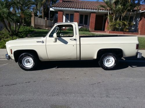 1980' chevy c-10 shortbed pickup-no emissions