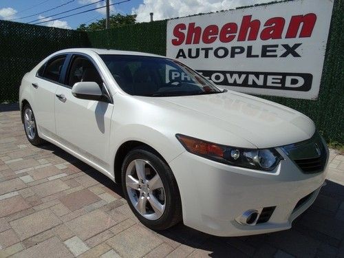 2011 acura tsx one owner fl car lthr sunroof htd sts like new! automatic 4-dr
