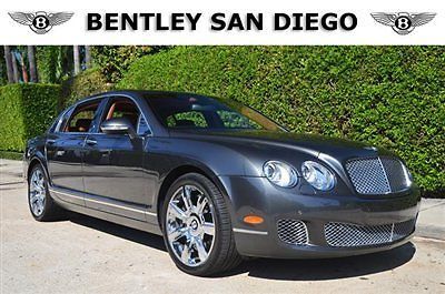2012 bentley flying spur. anthracite over brown. loaded options. 6k miles.