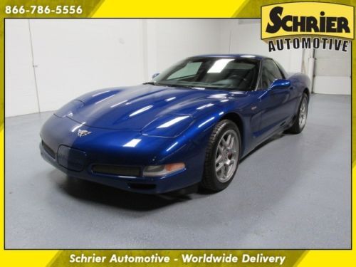 2003 chevy corvette blue 5.7l v8 6 speed manual bose heads up display chevrolet