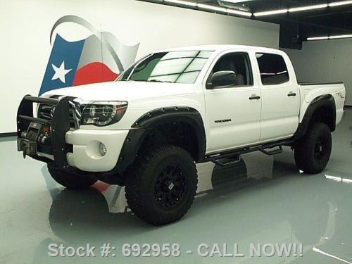 2010 toyota tacoma dbl cab 4x4 lift trd side steps 44k texas direct auto