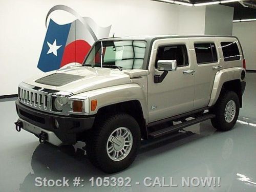 2008 hummer h3 4x4 auto htd leather side steps only 16k texas direct auto