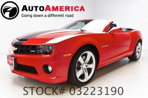 11k low 1 one owner miles 2013 chevy camaro ss convertible nav v8 loaded