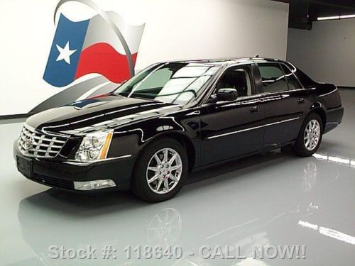 2011 cadillac dts lux sunroof vent seats blk on blk 32k texas direct auto