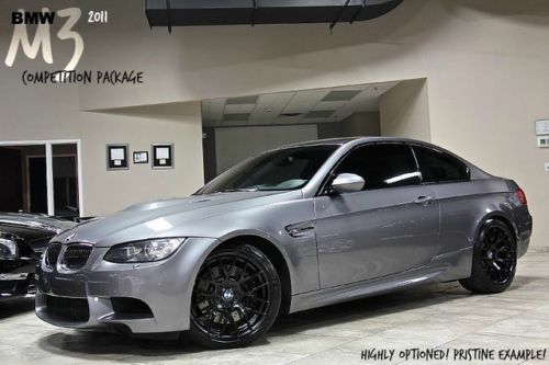 2011 bmw m3 coupe competition package navigation cold weather package $76k+msrp!