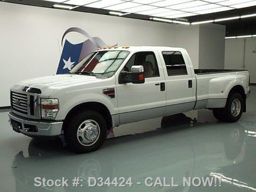 2008 ford f-350 lariat crew diesel dually leather 74k texas direct auto