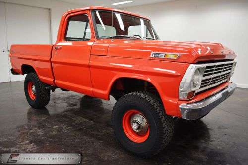 1969 ford f100 swb 4x4 pickup 360 4v 4 speed lifted 33&#034; tires