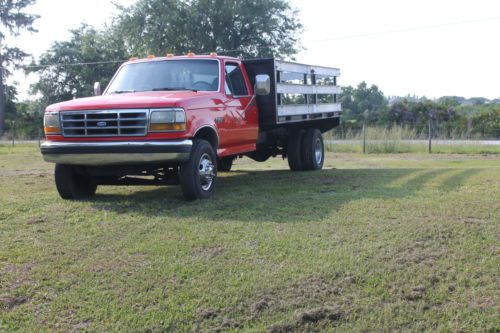 1994 ford f450  7.3 l powerstroke diesel flatbed dually truck