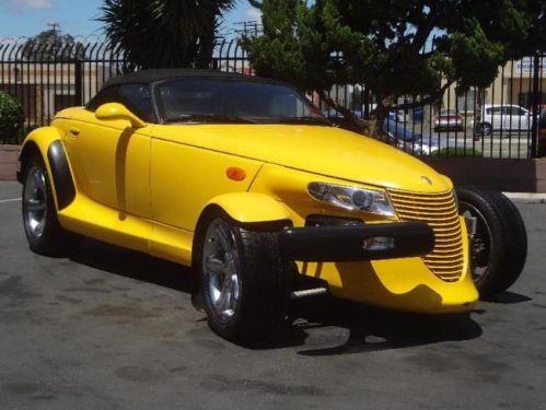 2000 plymouth prowler damaged salvage rebuilder starts!! nice color nice wheels!