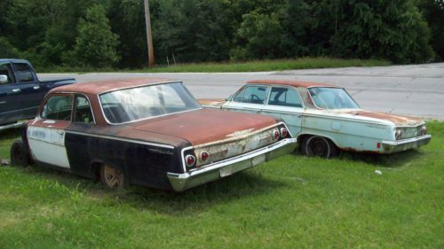 1962 impala belair factory black 2 door &amp; 4 door w/ posi rear both cars p case