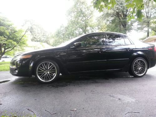 2006 acura tl salvage rebuilt black leather gps tinted windows extremely nice