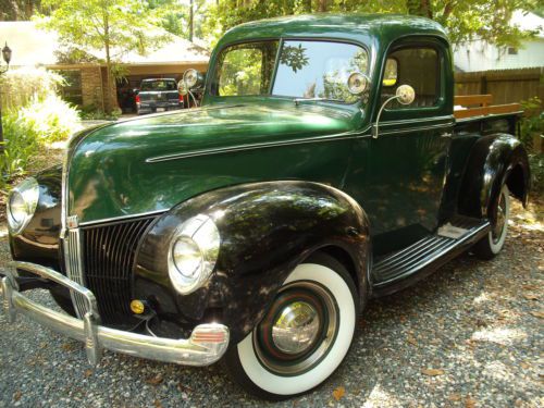 1940 ford 1/2 ton pick up truck, collector cars.