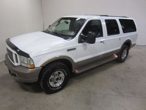 03 ford excursion eddie bauer 6.0l v8 turbo diesel leather auto 4wd 2 co owners