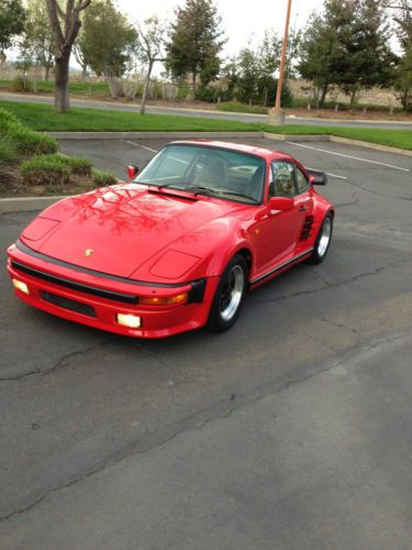 1983 porsche 930 turbo factory slant nose (flachbau)   73,303 original miles