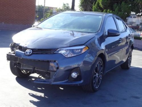 2014 toyota corolla s damaged repairable salvage rebuilder runs! economical!