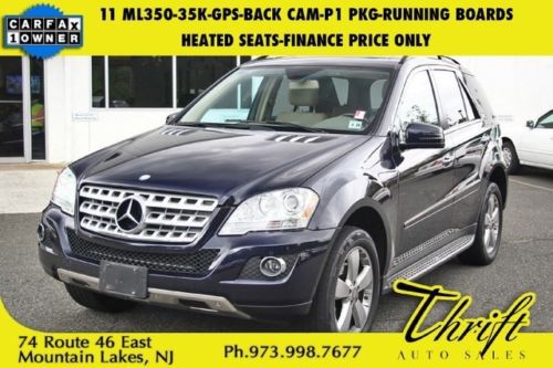 11 ml350-35k-gps-back cam-heated seats-finance price only
