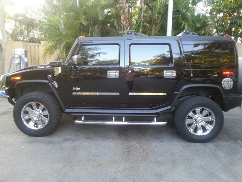 Hummer h2 2004 great condition no reserve in florida navigation dvd 3 lcd tv's
