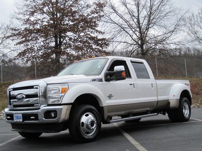 Ford f-450 2011 lariat 6.7 diesel 4wd loaded fresh 1 owner local trade in a+