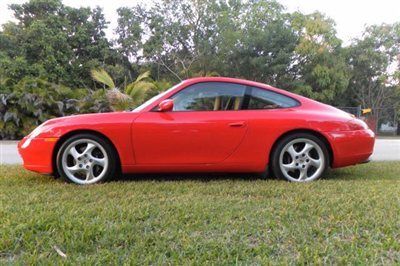 1999 porsche 911  996 carrera coupe low miles, 1 owner, no accidents, guards red