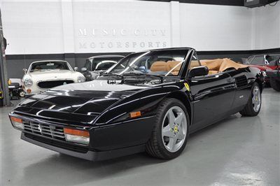 Major service just performed on this mondial t cabriolet with 27535 miles black