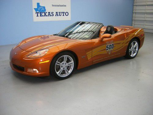 We finance!!!  2007 chevrolet corvette convertible indy 500 pace car 6-speed nav