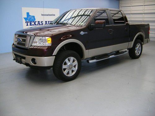 We finance!!!  2008 ford f-150 king ranch 4x4 crew cab auto 6 cd 18 rims tow!