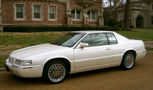 1998 cadillac eldorado etc "only 36k" pearl white/tan leather extraordinary car