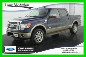 12 king ranch super crew! 3.5 ecoboost! 4x4! leather! 3k low miles!