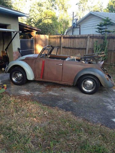 1967 vw convertible bug type 1 rare one year only beetle