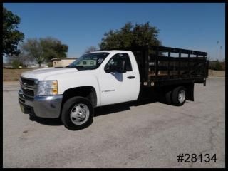 3500hd 12' knapheide flatbed 40" stakes dually tommy gate liftgate - we finance!