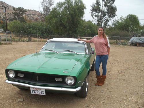 1968 california camaro rally green rare