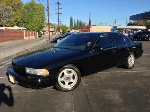 1996 chevrolet impala ss sedan 4-door 5.7l | black 145k clean title zero leaks