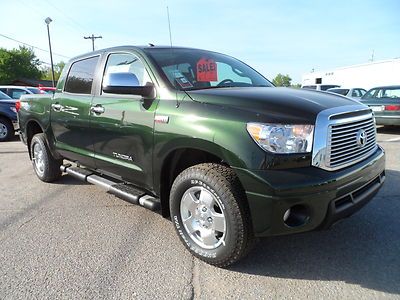 2013 toyota tundra crewmax 4x4 limited rare color combo spruce green and redrock