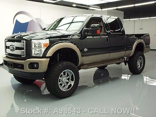 2011 ford f-350 king ranch 4x4 diesel sunroof nav 20's! texas direct auto
