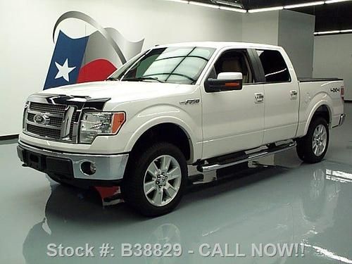 2010 ford f-150 lariat crew 4x4 rear cam 20's only 45k texas direct auto