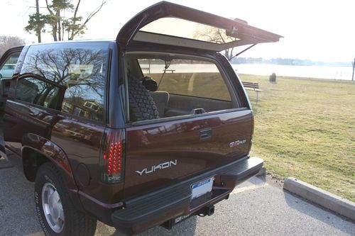 Sell used 1993 GMC Yukon GT 4x4, 2 Door, Dark Red / Grey ...