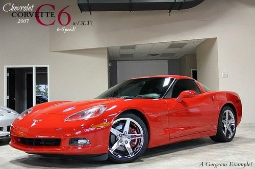 2007 chevrolet corvette 6 speed coupe 3lt package heads up heated seats 25k mi$$