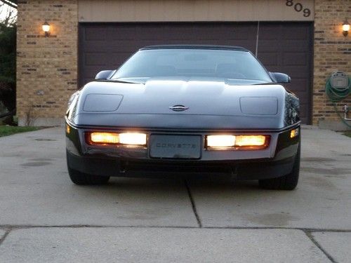 1989 corvette convertible, automatic, triple black, low millage