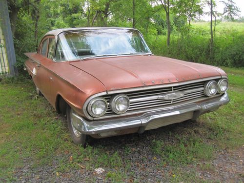 1960 chevrolet bel air 4 door 350 v8 3 spd stick hurst on floor good seats liner