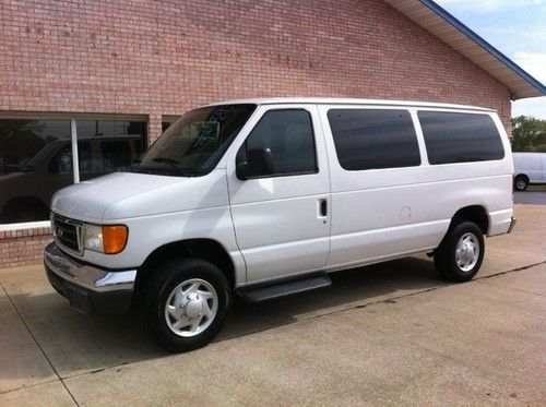 2007 ford e350 passenger van airport shuttle taxi church bus