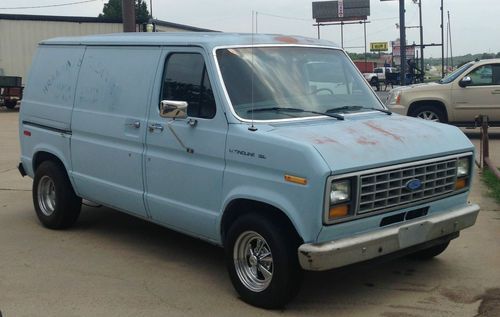 1985 ford econoline 150 swb cargo van only door windows slider