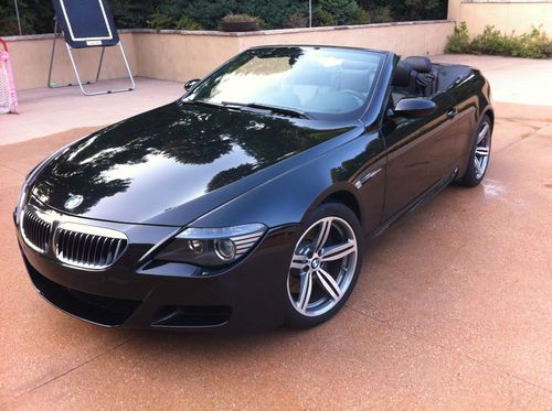 Bmw m6 convertible- black/black with carbon fiber trim