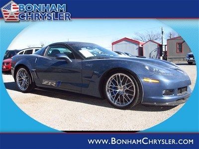Zr1 6.2l blue supercharged race coupe v8 rwd 6 speed trans ls7 aluminum 18 inch