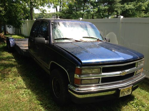 1996 chevrolet k1500 silverado extended cab pickup 3-door 5.7l car carrier