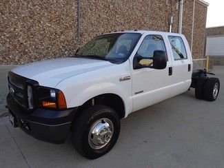 2007 ford f350 xl crew cab powerstroke diesel-4x4-cab &amp; chassis-one owner