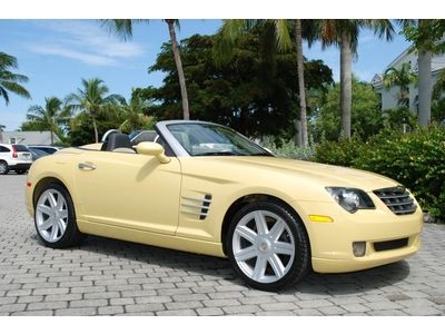 2005 chrysler crossfire roadster limited leather nav automatic classic yellow !!
