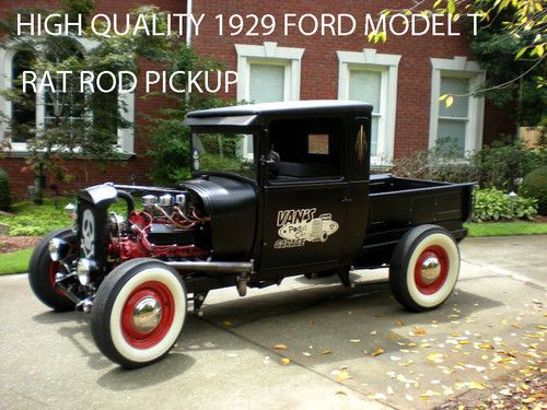 Finely executed 1929 ford model t rat rod hot rod pickup from hi-end collection