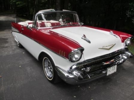 1957 chevy convertible which matches the danbury mint model collection